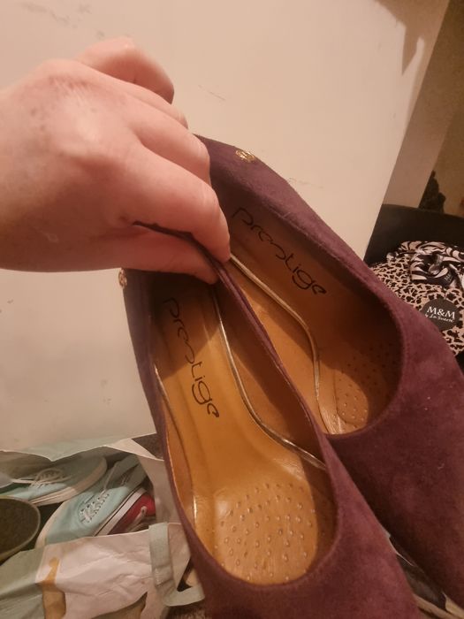 szpilki bordowa damskie 37