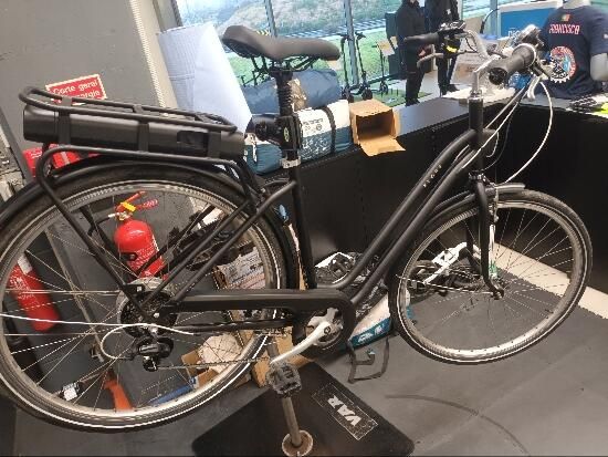 Btwin 120E - Bicicleta de cidade bicicleta urbana