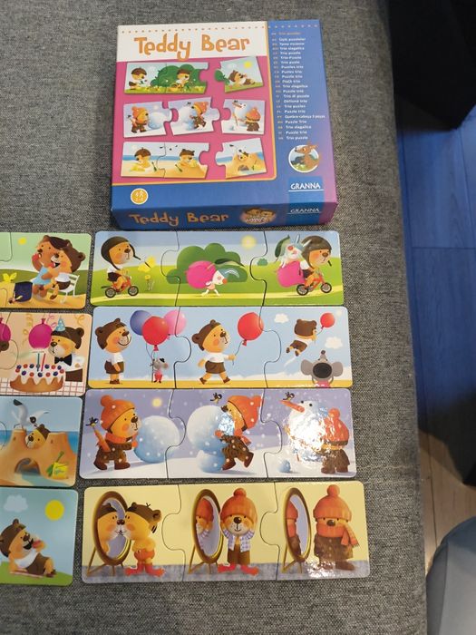 Puzzle trio dla dzieci 2-4 latka