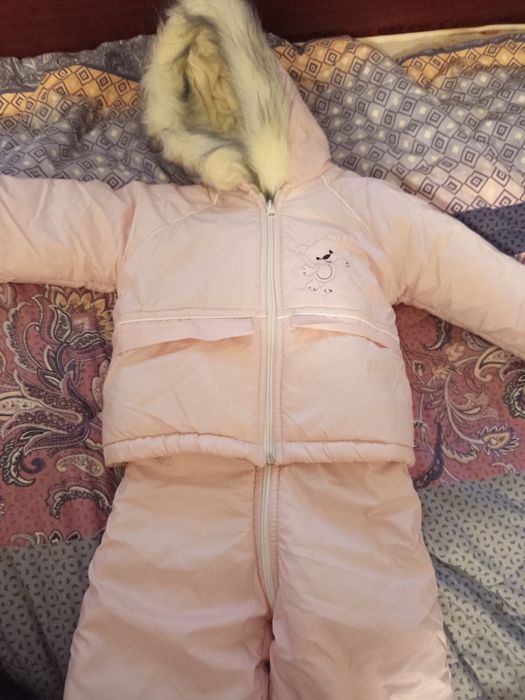 Зимній Комбінезончик курточка костюм на дівчинку