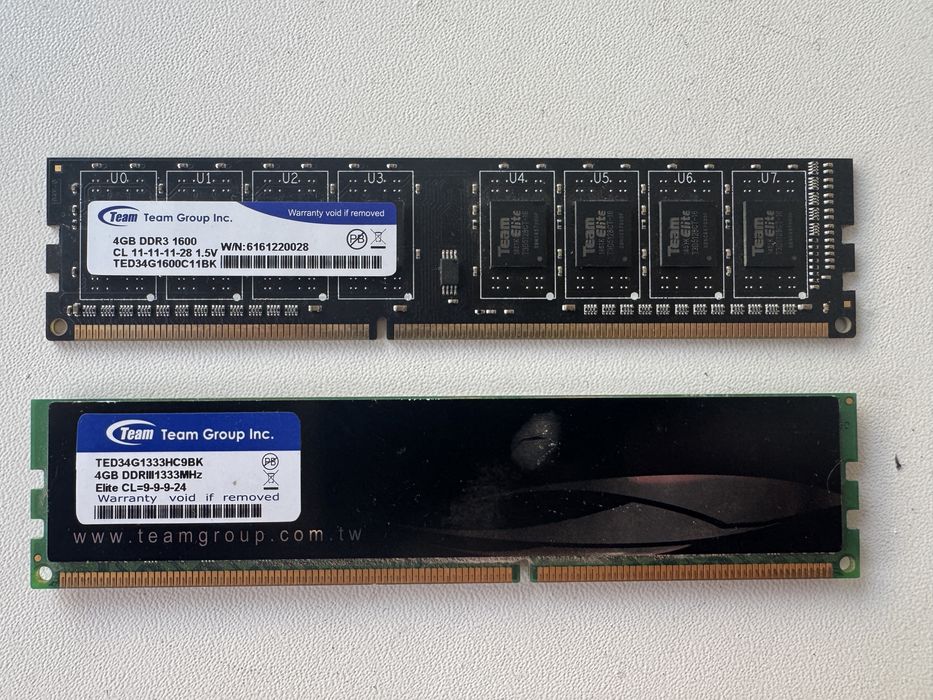 Оперативна пам’ять DDR3 4GB 1333Mhz та 1600 Mhz