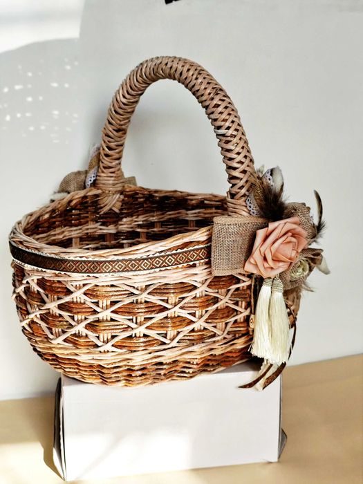 Кошик плетений Великодній