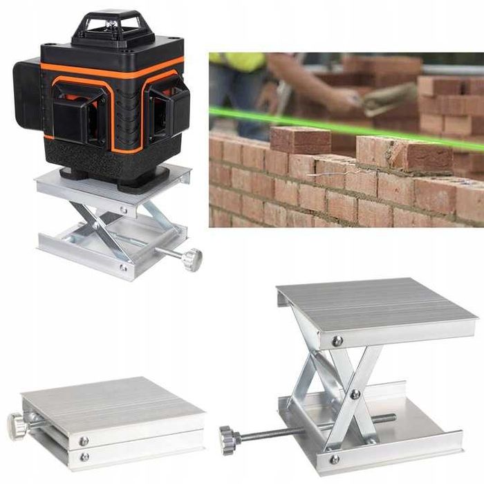 Solidny ZESTAW LASER KRZYŻOWY poziomica laserowa 4d 360 stopni 16 lini