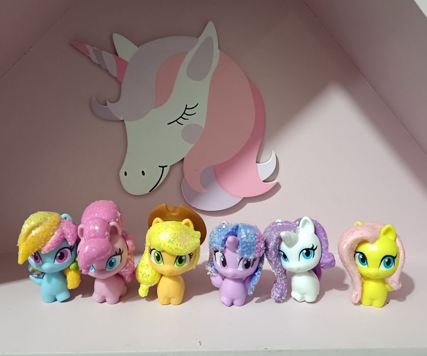 My Little Pony Mane 6 nowe G4 glitter kucyk MLP