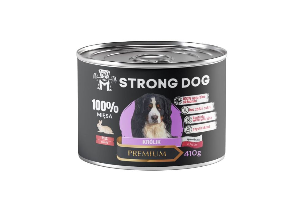 100% mięsa Królik karma mokra dla psa 6x410g