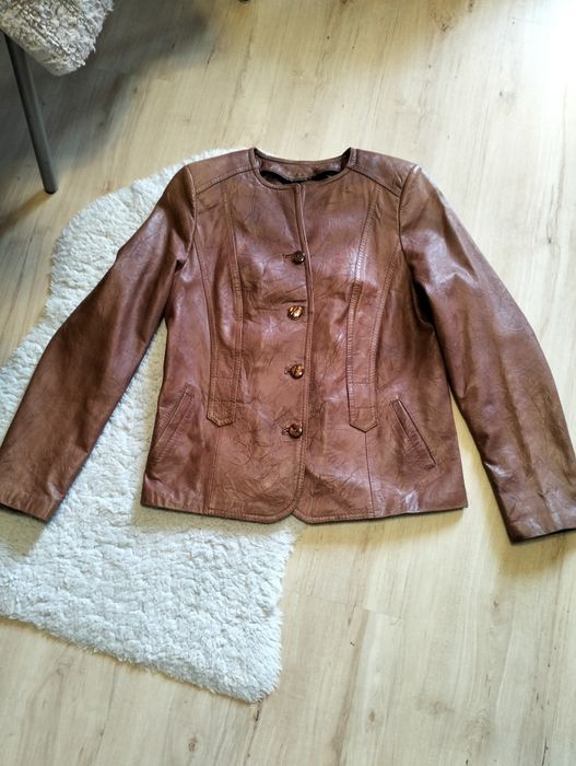 Kurtka dam. skórzana taliowana Firmy LEATHER.