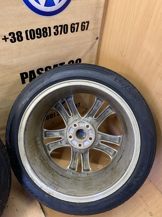 Диски R-Line  з новими літніми шинами 235/45 R19 5x112 шини титати