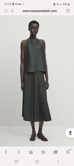Топ-халтер лляний Massimo Dutti, p.M