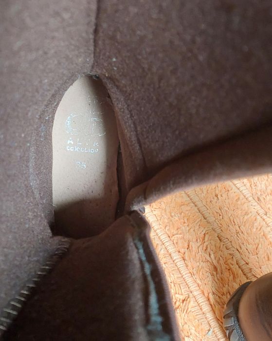 Botas Castanhas Cano Alto, T34