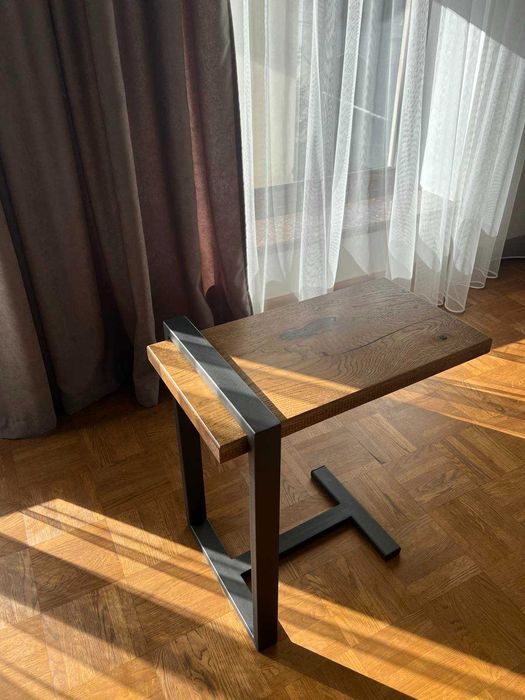 Столик Loft дерево + метал