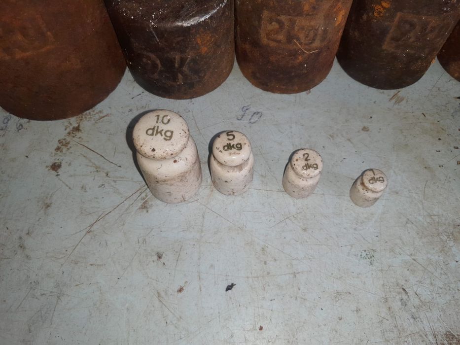 Zestaw odważniki do wagi PRL