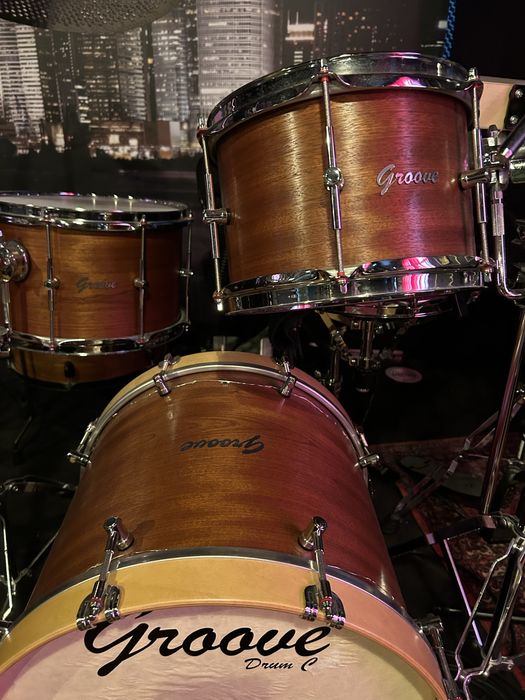 Bateria groove it up custom, com hardware, pratos silent ou groove