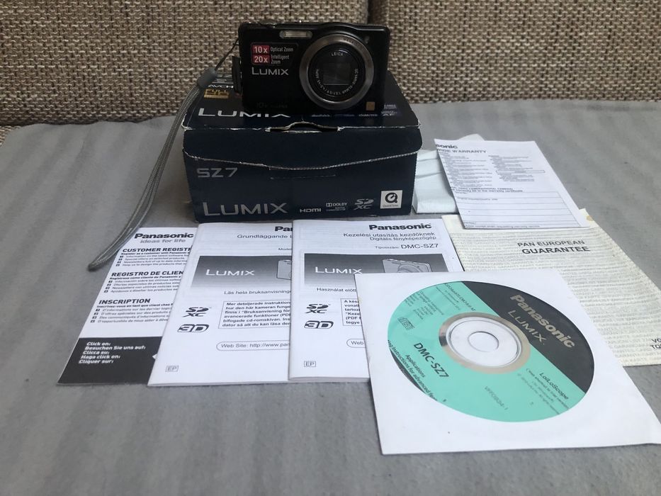 Panasonic Lumix DMC-SZ7 14,1 MP aparat cyfrowy, zestaw