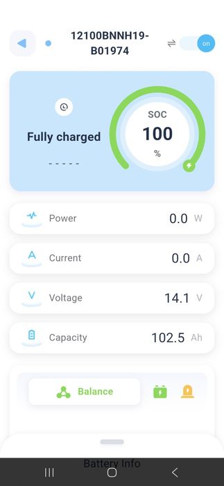 Redodo LiFePO4 12V 100Ah H190 Підсидільна літієва батарея з Bluetooth