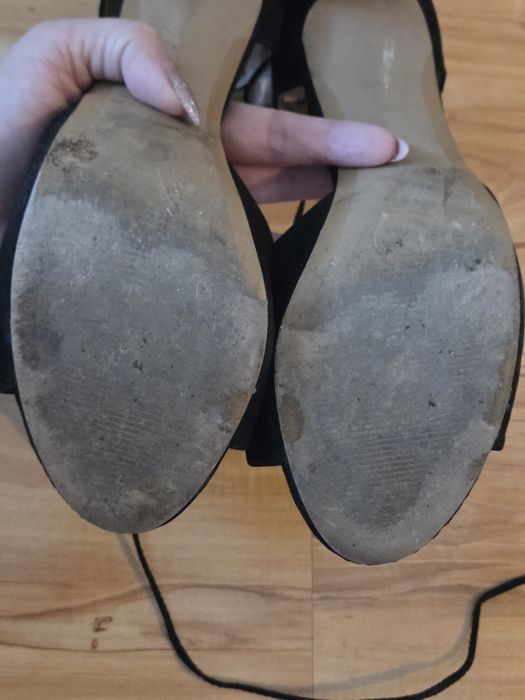 Sexi flexi:) Piękne szpilki r.40 wiązane w kostce