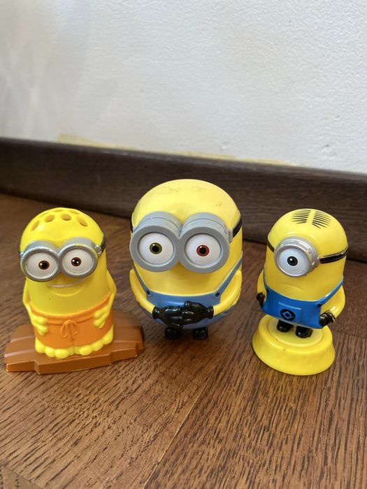 Міньйони посіпаки 3 шт великі пластик