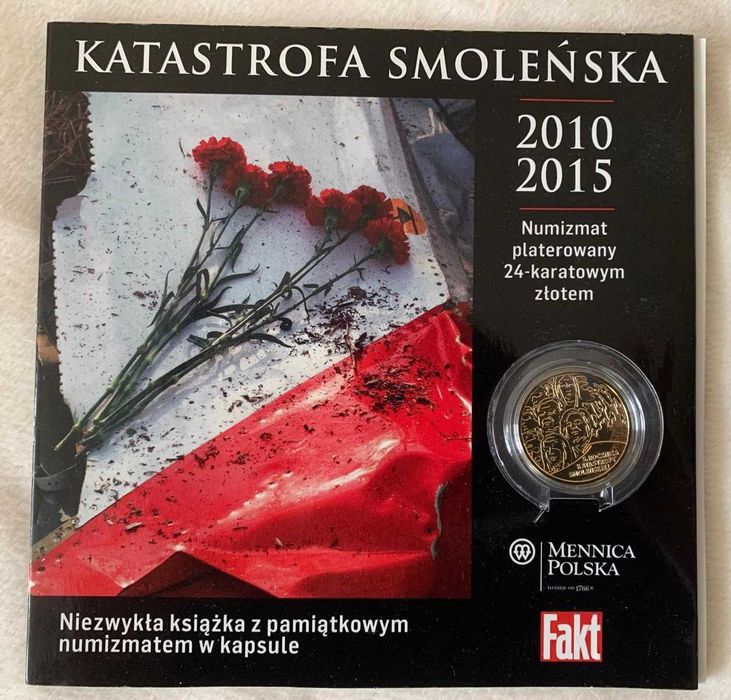 Moneta. Katastrofa Smoleńska. Mennica Polska.