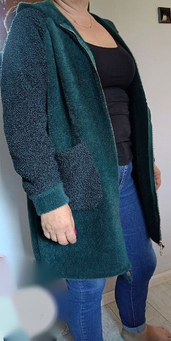 Alpaka NOWA butelkowa zieleń r. 42/44