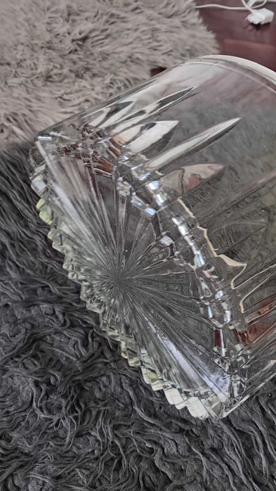 Tigela Cristal Centro de Mesa Saladeira Anos 60
