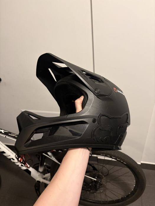 Kask rowerowy szczękowy full face mtb fox racing