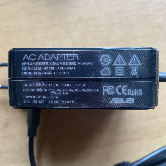 Зарядное Устройство Asus ZenBook ROG Zephyrus Flow TUF 65W 100W USB-C ...
