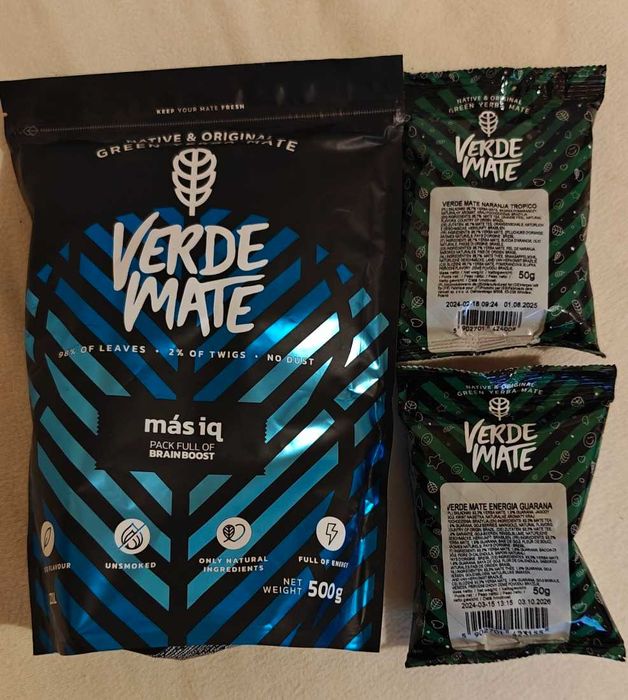 Verde Mate Más IQ 500 g + 2x50 g tropical i guarana