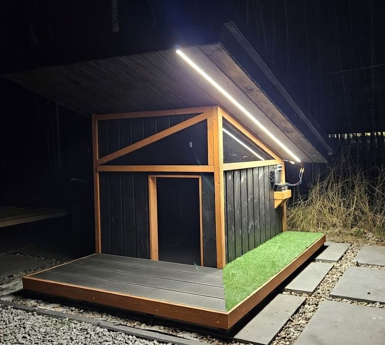 Ocieplona buda dla psa z ogrzewaniem led