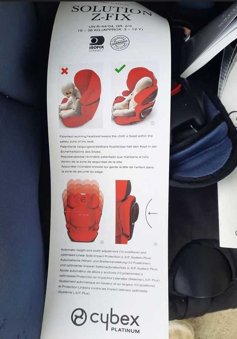 Cadeira Auto de Bebé/Criança