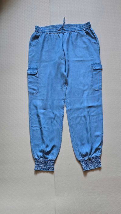 Spodnie dżinsowe jogger / cargo LASCANA | Roz.42 (XL)