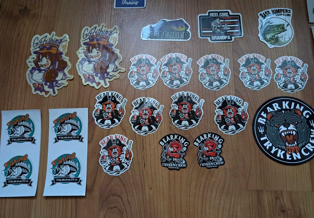 Наклейки рыбалка