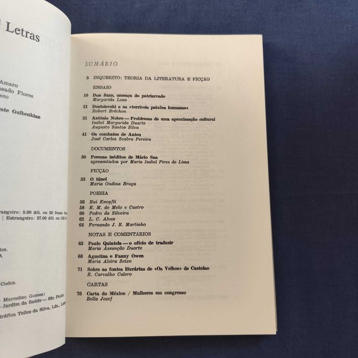 Revista Colóquio Letras 64 - Novembro 1981