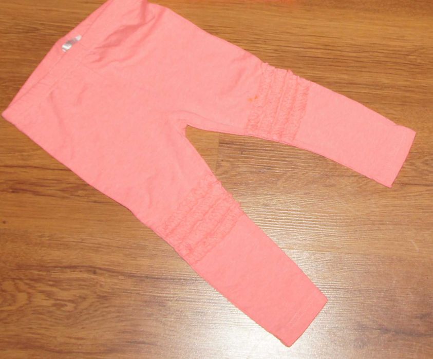 Komplet bluzka legginsy neonowy 80-86 na lato