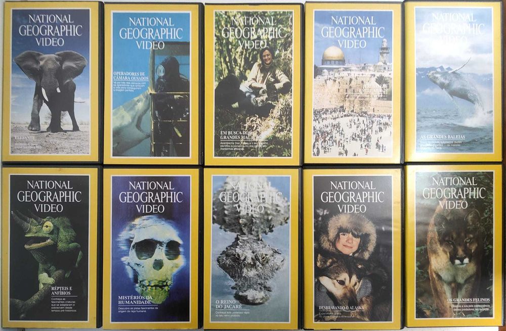 Coleção Completa National Geographic Video – 31 Cassetes VHS Ref: VI