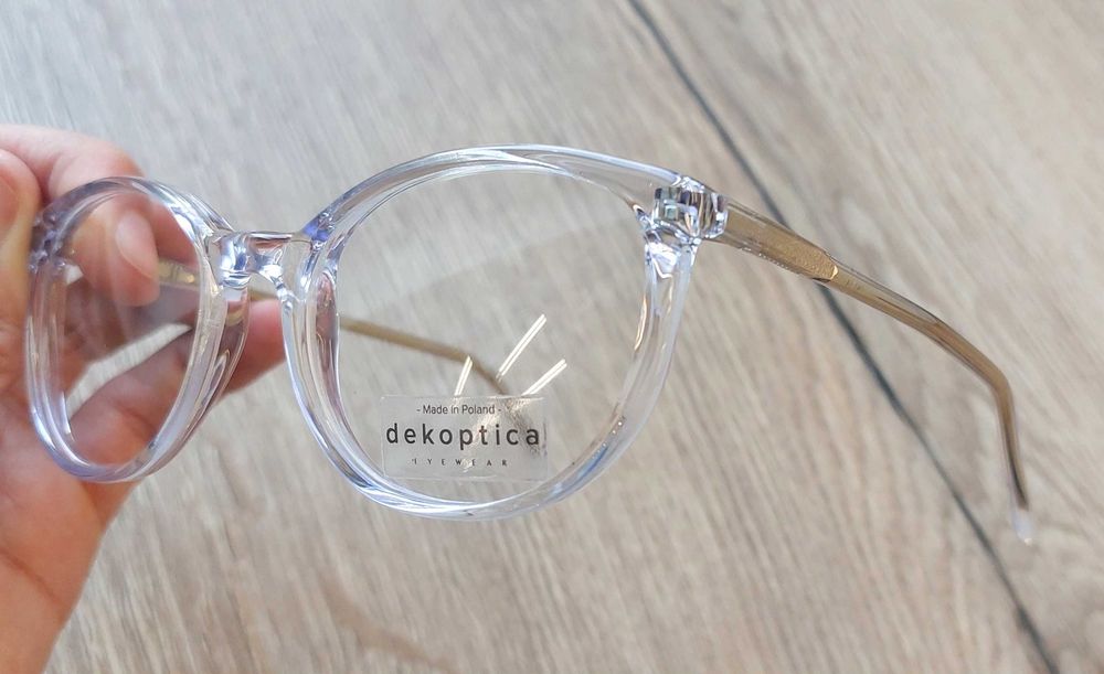 Oprawki transparentne, okrągłe Dek Optica