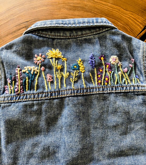 Kurtka jeansowa HANDMADE