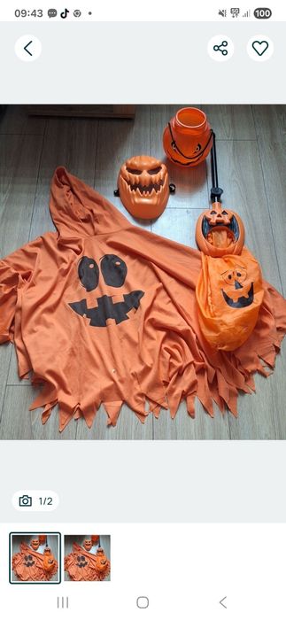 Zestaw na bal przebierańców Halloween