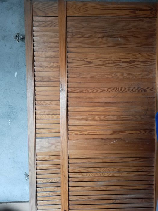 Drzwi ażurowe drewniane zawiasy para