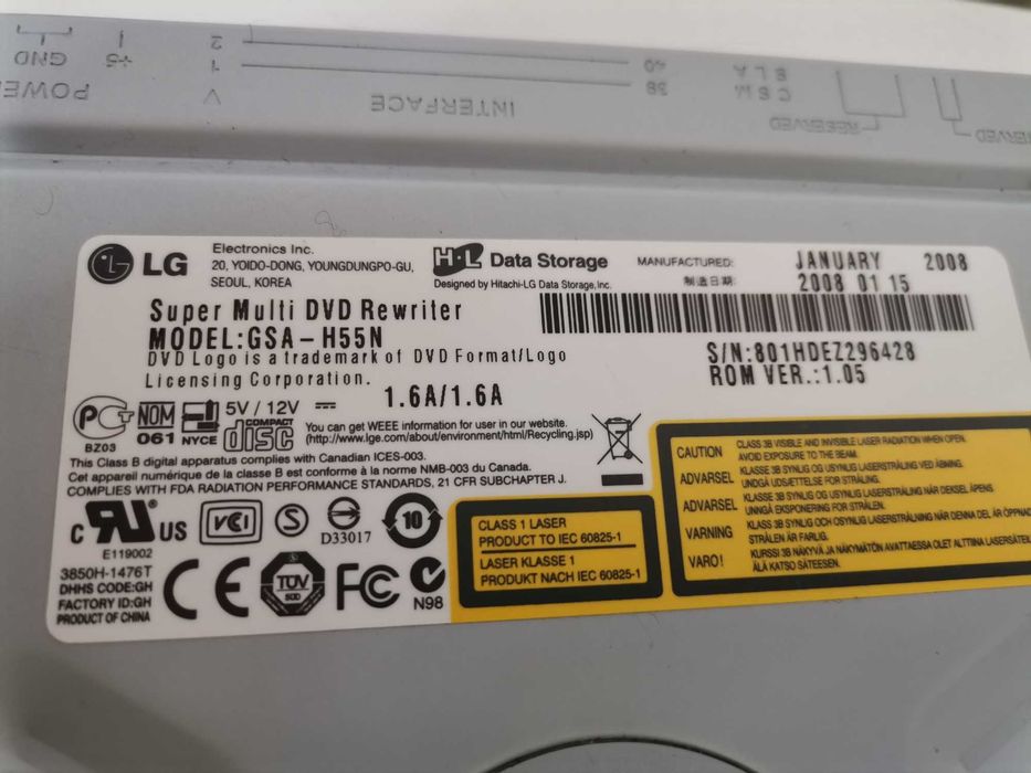 DVD LG interno GSA H55N