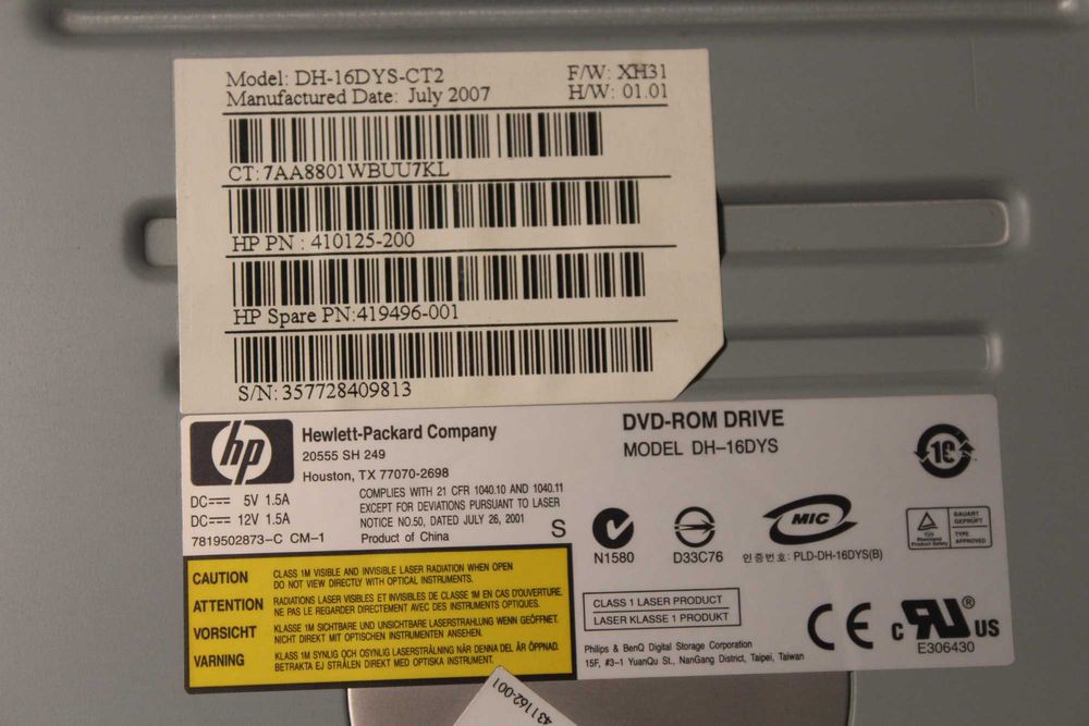 Unidade de DVD-RW Lite-On DH-16DYS-CT264729612381058121