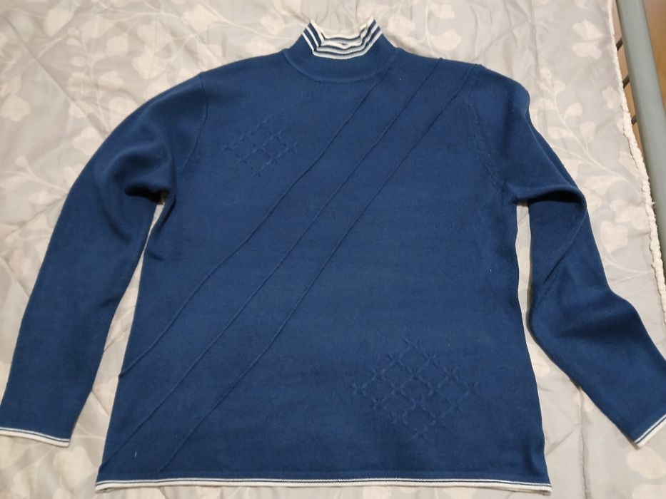 Camisola azul, tamanho L