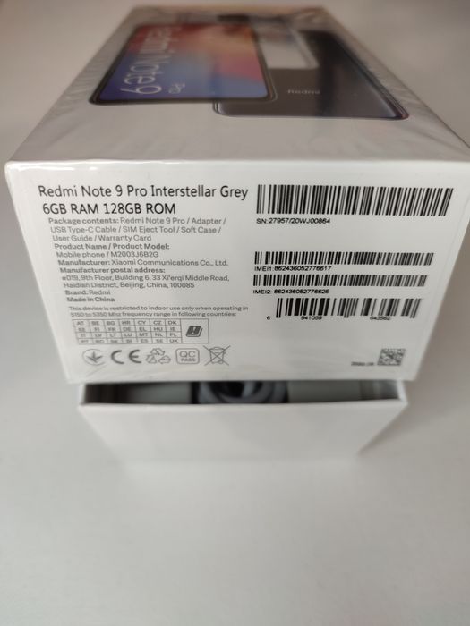 Xiaomi Redmi note 9 Pro, 6/128Gb