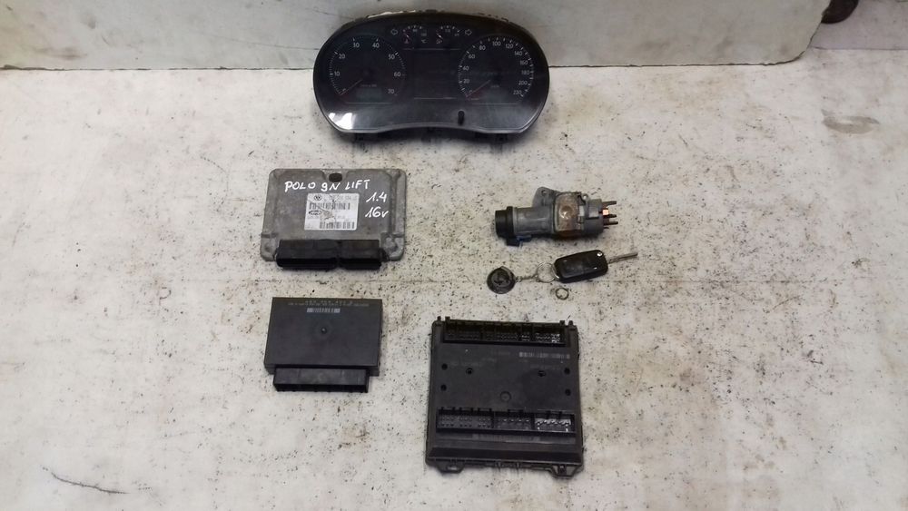 komputer 036906034jc zestaw immo vw polo iv 9n lift 1.4 16v 05-09