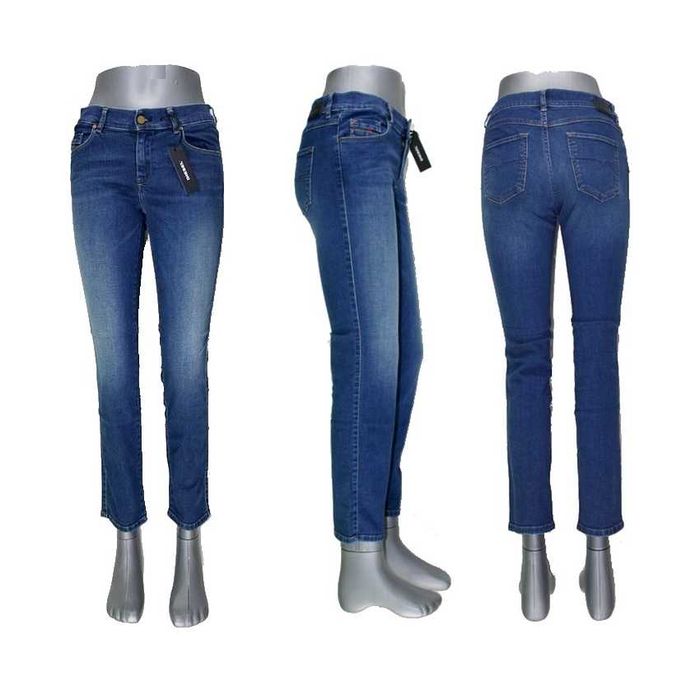 Damskie jeansy Diesel Sandy -Slim Straight 00SFXM nowe oryg. - W27/L30