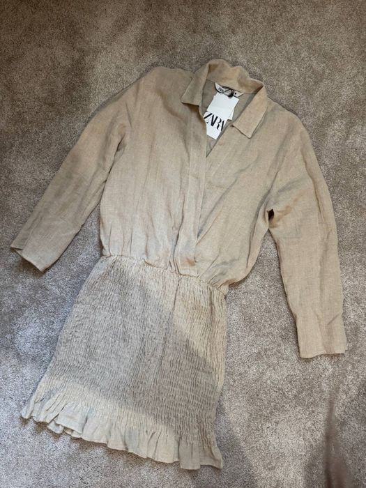 Сукня Zara нова бавовна/льон