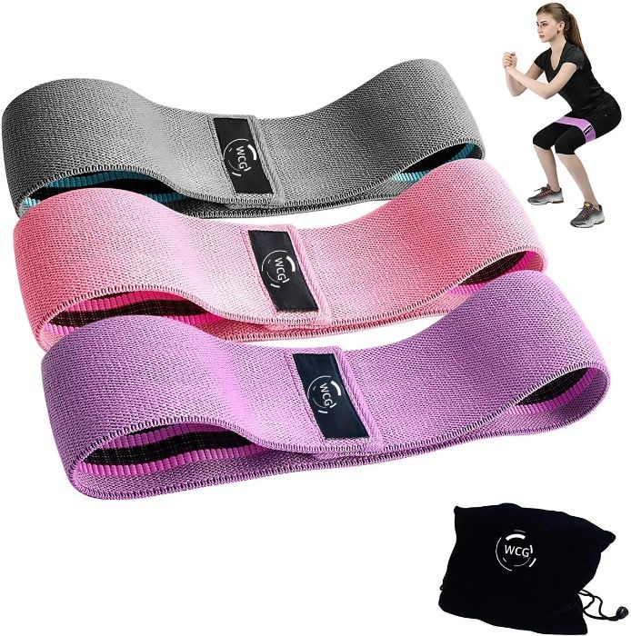 Фитнес резинки тканевые WCG Набор из 3х шт