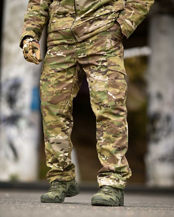 Зимові тактичні штани Multicam Rip-Stop на флісі Теплі,міцні,комфортні