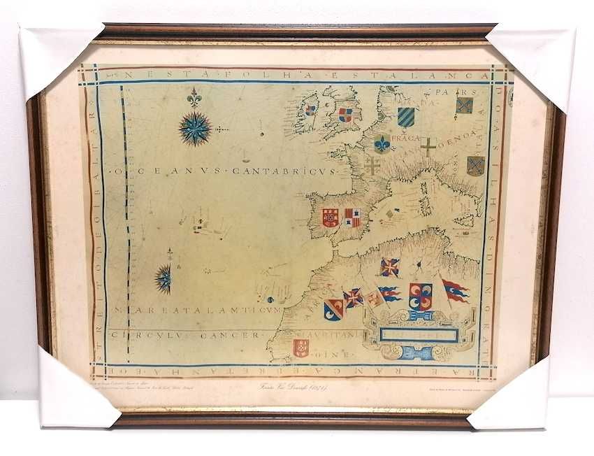 Reprodução Carta Náutica Fernão Vaz Dourado (1571)