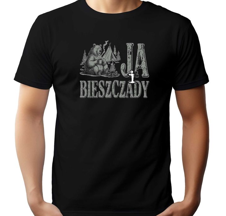 koszulka Bieszczady, koszulka Bieszczady koszulka turystyczna biwak