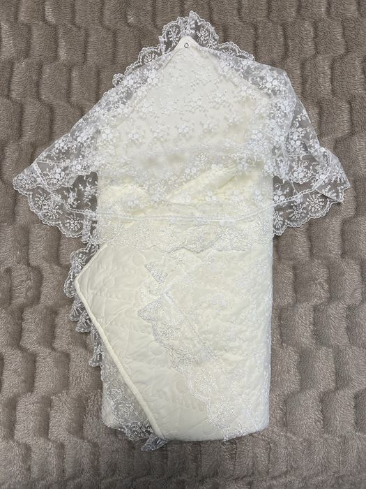 Зимовий конверт на виписку для дівчинки