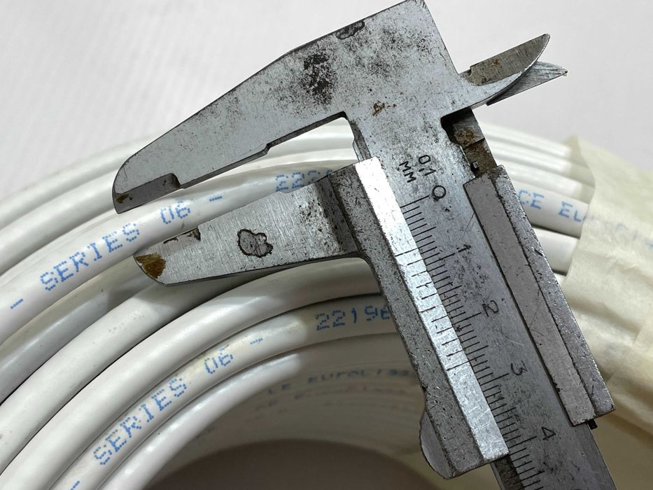 Кабель антенный, коаксиальный, CATV 20121, медь, 7мм, 81,5м, Germany